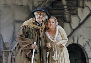 Christian Van Horn (Alidoro) and Karine Deshayes (Angelina) in San Francisco Opera’s LA CENERENTOLA. Photo by Cory Weaver.