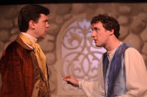 Jared Dennis as Polixenes and Nick Lake as Camillo in Promethean Theatre Ensemble’s THE WINTER’S TALE. Photo by Tom McGrath.