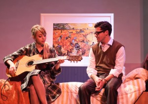Monique Hafen and Jeffrey Brian Adams in San Francisco Playhouse's production of PROMISES, PROMISES. Photo by Jessica Palopoli.