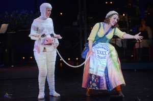 L to R - Catherine E Coulson as Milky White and Rachael Warren as Baker's Wife - Photo by Kevin Parry