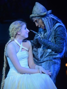 Royer Bockus as Rapunzel and Miriam A Laube as The Witch - Photo by Kevin Parry