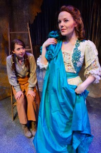 Ashley Darger as Georgie Burkhardt and Amanda Jane Long as Agatha Burkhardt in Lifeline Theatre’s production of ONE CAME HOME. Photo by Suzanne Plunkett.