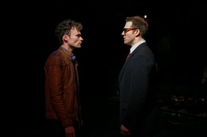 Kevin Webb and James Nedrud in Pride Films and Plays’ production of ANGRY FAGS by Topher Payne - photo by Anna Sodziak.
