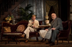 (L to R) Dan Waller (Leo Hubbard) and Steve Pickering (Oscar Hubbard) in The Little Foxes by Lillian Hellman, directed by Henry Wishcamper at Goodman Theatre