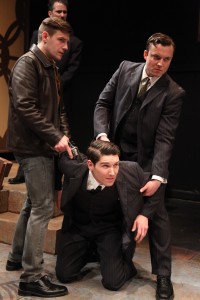 Madison Niederhauser, Matt Pierce, Nick Mikula and Luke Daigle in ALL'S WELL THAT ENDS WELL by William Shakespeare. Photo by Johnny Knight.