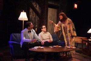 Michael Ehlers, Michael Mahler and Kate Buddeke in American Blues Theater's SIDE MAN. Photo by Johnny Knight.
