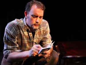 Tim Cummings in Coeurage Theatre Company's production of THE WOODSMAN.