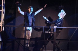 Jess Ford and Andrew Diego in DOMA's production of AMERICAN IDIOT. Photo by Michael Lamont.