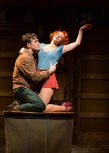 Tyler Hanes as Bill Calhoun and Megan Sikora as Lois Lane in the Hartford Stage-Old Globe co-production of KISS ME, KATE.