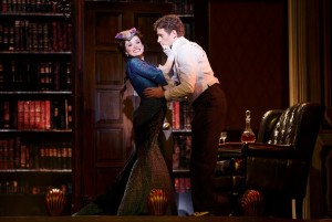 Adrienne Eller and Kevin Massey in A GENTLEMAN’S GUIDE TO LOVE AND MURDER National Tour. Photo by Joan Marcus.
