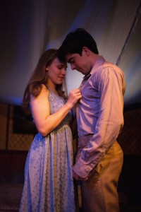 Brendan Connelly and McKenna Liesman as Romeo and Juliet in R + J THE VINEYARD. Photo by Joe Mazza, Brave Lux.