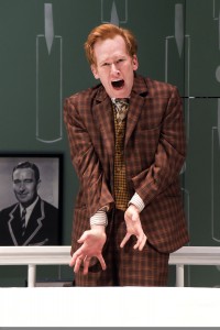 Dan Donohue in ​One Man, Two Guvnors by Richard Bean, with music by Grant Olding and directed by David Ivers. Photo courtesy of mellopix.com