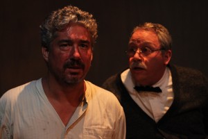 Darrett Sanders and Carl J. Johnson star in the Theatre of NOTE World premiere production of THE WHISKEY MAIDEN, written and directed by Chris Kelley and now playing at Theatre of NOTE in Hollywood.