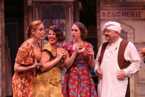 Greyson Chadwick, Lindsey Schuberth, Rachel Hirshee and Greg Baldwin star in the ACTORS CO-OP Production of the Stephen Schwartz musical, "THE BAKER'S WIFE" - Directed by Richard Israel and now playing at the ACTORS CO-OP David Schall Theatre.