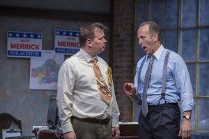 Joe Foust and Joe Dempsey in The (curious case of the) Watson Intelligence at Theater Wit - photo by Charles Osgood.
