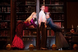 Kristen Beth Williams, Kevin Massey and Adrienne Eller in A GENTLEMAN’S GUIDE TO LOVE AND MURDER National Tour. Photo by Joan Marcus.
