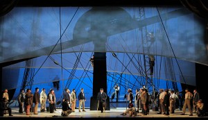 A scene from San Francisco Opera performance of MOBY-DICK. Photo by Cory Weaver