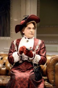 David Suchet as Lady Bracknell in NTL's THE IMPORTANCE OF BEING EARNEST. Photo by Nobby Clark.