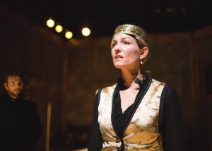 Katherine Keberlein as Richard III in Oracle Theatre's production of NO BEAST SO FIERCE. Photo by Joe Mazza, Brave Lux.