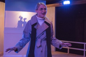 Kristen Johnson in Strawdog's production of The Long Christmas Ride Home. Photo by KBH Media.