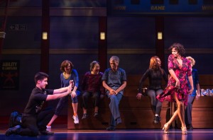 Alexander Aguilar, Nancy Ticotin, and cast members of the new musical comedy GOTTA DANCE in the World Premiere engagement at Broadway in ChicagoGÇÖs Bank of America Theatre (c)Matthew Murphy