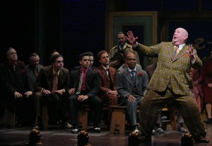 Daniel T. Parker and cast in The Oregon Shakespeare Festival Production of GUYS & DOLLS. Photo by Kevin Parry.