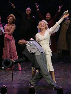 Rodney Gardiner and Robin Goodrin Nordli in The Oregon Shakespeare Festival Production of GUYS & DOLLS. Photo by Kevin Parry.