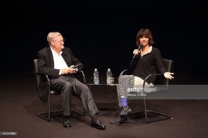Roger Corman and Ana Lily Amirpour attend The Contenders at The Hammer Museum Los Angeles Screening and Q&A of 'A Girl Walks Home Alone at Night'