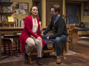 Lisa Tejero & Colin Sphar star in About Face Theatre’s Chicago premiere of after all the terrible things I do by A. Rey Pamatmat, directed by Andrew Volkoff. Photo by Michael Brosilow.