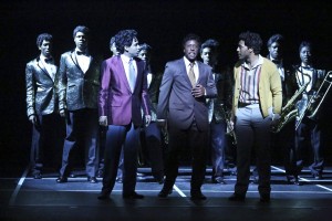 David LaMarr, Scott A. People and John Devereaux (center) star with the company in DREAMGIRLS.