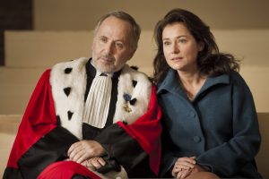 FABRICE LUCHINI and SIDSE BABETT KNUDSEN as RACINE and DITTE in the film COURTED. Photo Credit: JEROME PREBOIS