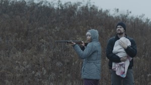 Lucy Walters as Ann and Shane West as Jason in HERE ALONE. Cinematographer Adam McDaid.