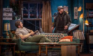 Travis Knight (Alton) and Phillip Edward Van Lear (Max) in The Sign in Sidney Brustein’s Window by Lorraine Hansberry, directed by Anne Kauffman