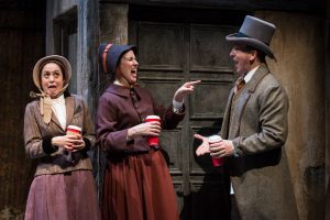 sarah-dellamico-katie-caussin-and-joe-dempsey-in-the-second-citys-twist-your-dickens-at-goodman-theatre