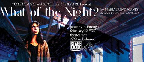 Post image for Chicago Theater Review: WHAT OF THE NIGHT? (Cor Theater and Stage Left Theatre at Theater Wit)