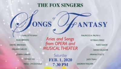 Post image for Music Preview: SONGS OF FANTASY (The Fox Singers in Santa Monica)