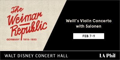 Post image for Music Review: WEILL’S VIOLIN CONCERTO WITH SALONEN (The Weimar Republic: Germany 1918-1933)