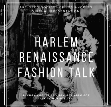 Post image for Art Preview: PUTTIN’ ON THE RITZ: HARLEM RENAISSANCE FASHION TALK (Art Deco Society of Los Angeles)