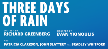 Post image for Theater: THREE DAYS OF RAIN (Manhattan Theatre Club Reading with Original Cast and Director)