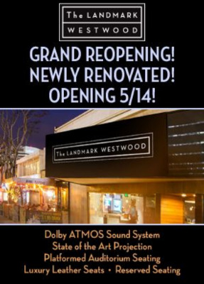 Post image for Film: THE LANDMARK WESTWOOD (Reopens Friday May 14)