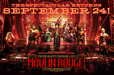 Post image for Broadway: MOULIN ROUGE! THE MUSICAL (reopening at the Al Hirschfeld Theatre)