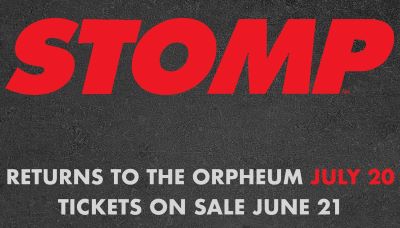 Post image for Off-Broadway: STOMP (Re-opening on July 20 at the Orpheum)