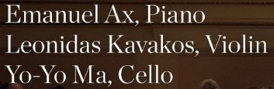 Post image for Music Review: AX • KAVAKOS • MA (Disney Hall)