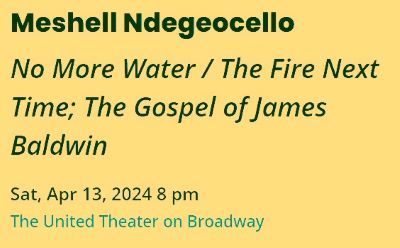 Post image for Concert Review: NO MORE WATER / THE FIRE NEXT TIME; THE GOSPEL OF JAMES BALDWIN (Meshell Ndegeocello presented by CAP UCLA at United Theatre on Broadway)