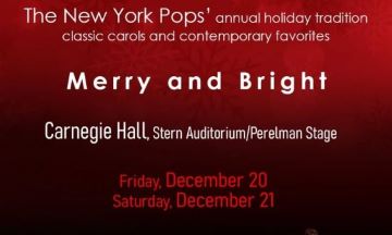 Post image for Concert Review: MERRY & BRIGHT WITH JESSICA VOSK (New York Pops at Carnegie Hall)