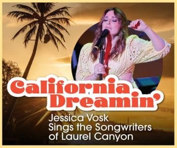 Jessica Vose sings California Dreamin' with a tropical backdrop.