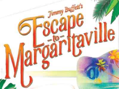 Logo for Jimmy Buffett's Escape to Margaritaville musical.