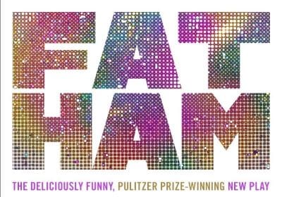Colorful, patterned text spelling 'FAT HAM'.