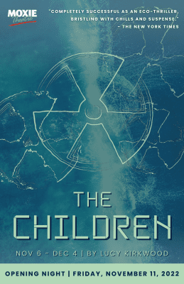 Glowing radioactive symbol with the words 'The Children' beneath it.