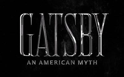 Logo of 'Gatsby: An American Myth' in black and white.